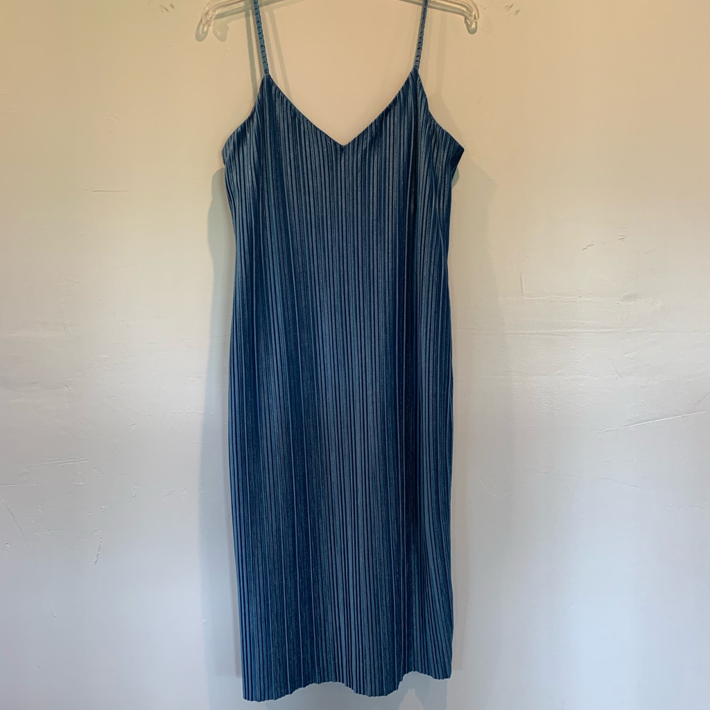 Velvet Blue Midi Dress Nwt